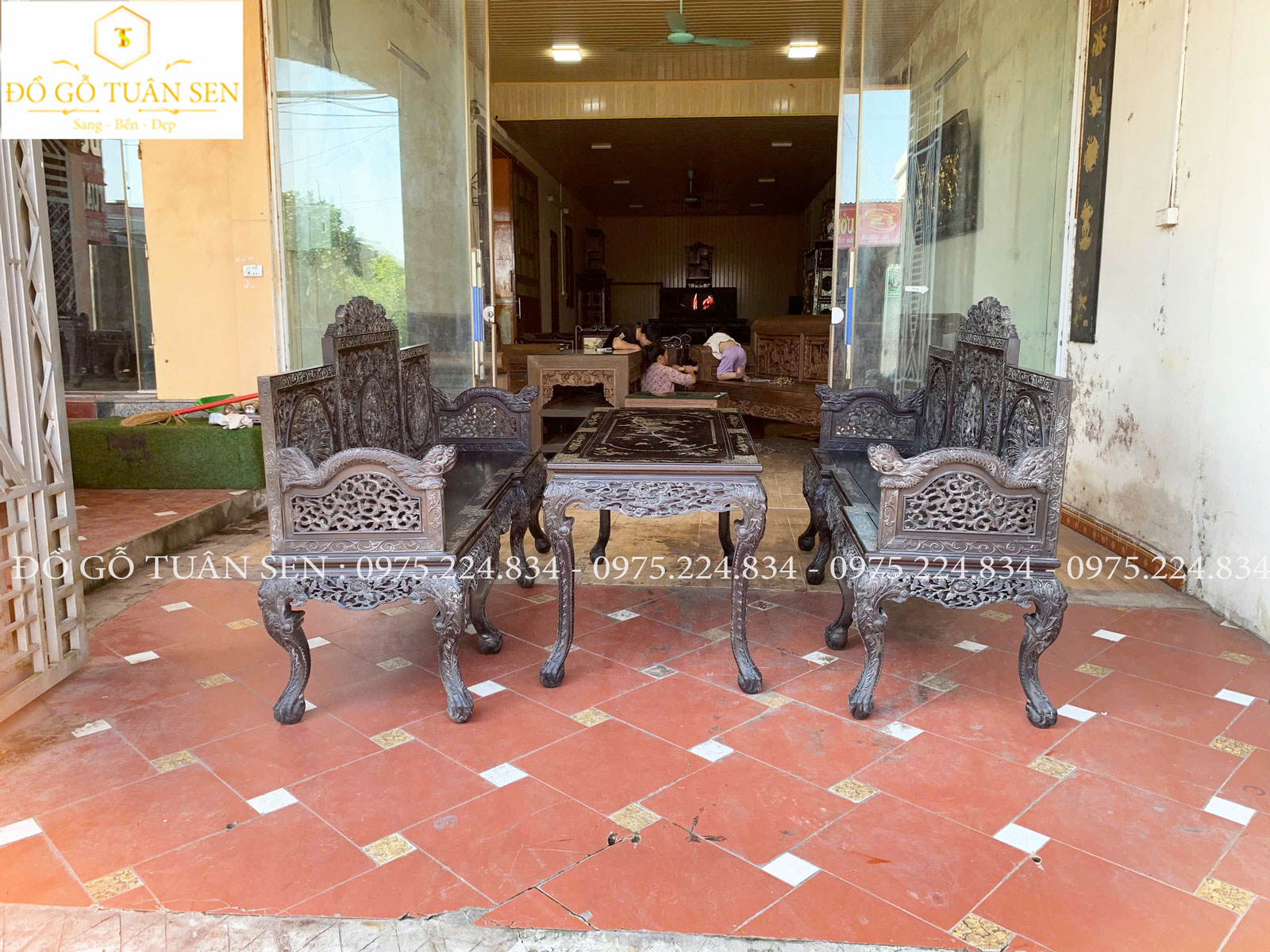 giới thiệu bộ trường kỷ gỗ gụ